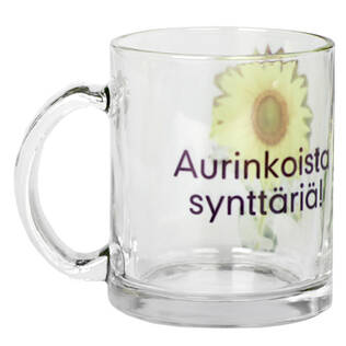 Lasimuki, kirkas, 95mm, Ø80mm - Mukit, astiat sublimaatiopainatukseen - 26034 - 1