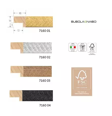 Maya 15x20 kuparinvärinen puukehys - Design kehykset - 41304 - 2