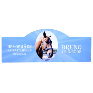 Koti- kyltti, yläosa kaareva, 393x145 - Poistoeriä - 26148 - 1